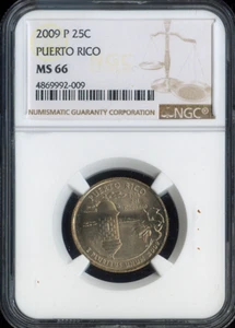2009-P Puerto Rico Quarter NGC MS66 Quality - Picture 1 of 2