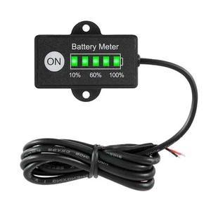 12V 24V Lead Acid Battery Indicator LED Battery Capacity Monitor for Golf Cart - Foto 1 di 9