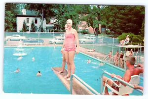 Cartolina cromata piscina Ravenswood West Virginia D058 - Foto 1 di 2