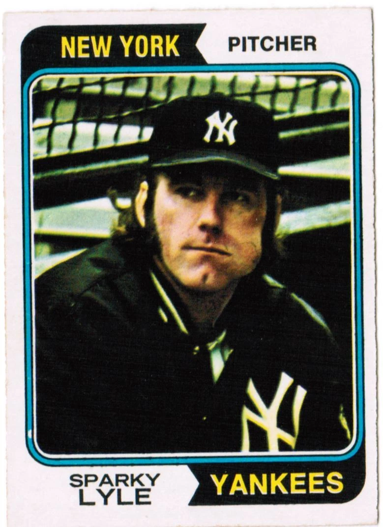 1974 O-Pee-Chee Sparky Lyle Albert Walter Lyle OPC New York Yankees #66