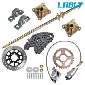 LABLT ChianDisc 29" 32" 44" per Go Kart Kit Assale Posteriore Live Pignone Mozzo Freno - Foto 1 di 32