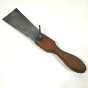 Coltello da stucco raschietto lungo 10" tedesco vintage con manico in legno, made in Germany - Foto 1 di 4