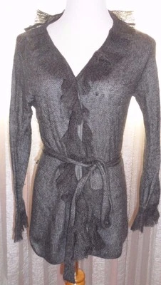 ELEGANTE SUÉTER DE PUNTO ENVOLVENTE CON CINTURÓN, CUELLO ESTILISTA, PERFECTO PARA TODO OCCA Foto 1 de 4