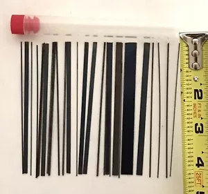 FLAT & ROUND SPRING STEEL ASSORTMENT FOR MORTISE LOCK REPAIR 25 PIECES 4" LONG - Picture 1 of 1