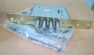 SECUREMME DOPPELKARTEN-EINSTECKSCHLOSS MESSING - Bild 1 von 5