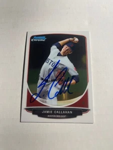 Boston Red Sox JAMIE CALLAHAN Signed Card - Picture 1 of 1