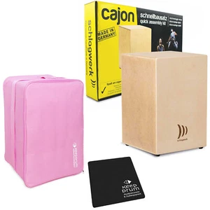 Schlagwerk CBA10S Cajon Bausatz mit keepdrum Tasche Pink und Sitzpad - Bild 1 von 6