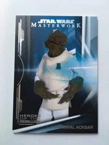 2019 Star Wars Masterwork Admiral Ackbar Heroes of the Rebellion Insert #HR-8 - Picture 1 of 4