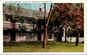Old Stone Barracks Frederick Maryland Postcard - Picture 1 of 2