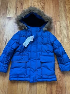 Uniqlo Boys Warm Padded Coat Blue Sz. 3-4 - Picture 1 of 4