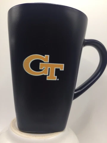 Georgia Tech dark blue ceramic mug with yellow letters Cover