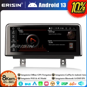 10.25" CarPlay Android 14 Autoradio GPS Navi BMW 3er F30 F31 F34 4er F32 F33 M3 - Bild 1 von 22