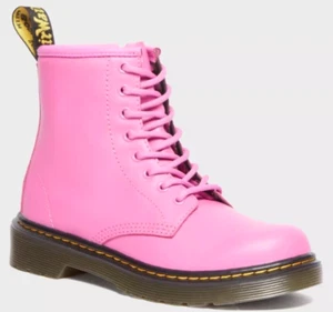 NEW Dr. Doc Martens 25634717 Junior Thrift Pink Lace-Up Boot Shoes Girl's US 4 - Picture 1 of 9