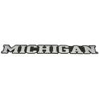 Michigan Wolverines Acrylic Decal - Chrome Letters