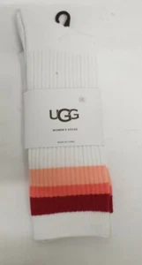 (#F) UGG Clare dreistreifige Crewsocke in weißer Pflaume - Bild 1 von 4