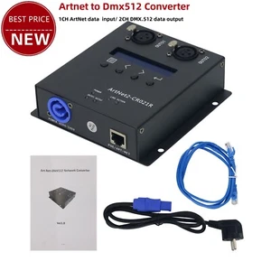 ArtNet2-CR021R 2CH Artnet to Dmx512 Network Converter 1-Ch Artnet 2-Ch Dmx512 - Bild 1 von 8
