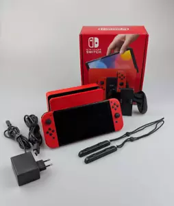 Nintendo Switch Modelo OLED HEG-001 Edición Mario (Rojo) 64GB Consola de Juegos EMBALAJE ORIGINAL - Imagen 1 de 4
