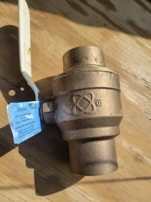 NIBCO HydraPure S-585-80-LF 2" Silicon Bronze Full Port Solder 600# Ball Valve - Image 1 of 2