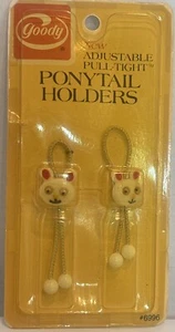 Vintage Goody Pull Tight Ponytail Holders on Elastic 1975 NOS Hello Kitty - Picture 1 of 3