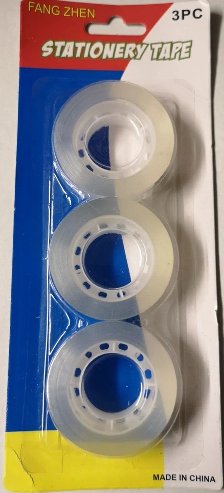 3 x Cellotape Rolls Ultratape 19mm x 33 Metres Clear Sellotape Packing Tape Roll