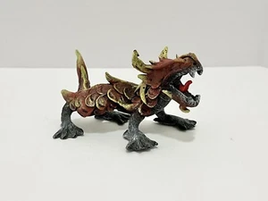 "Figura de fantasía mítica aserrín aserrín amarillo rojo Feng Shui dragón" - Imagen 1 de 6