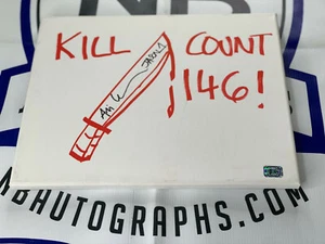 Ari Lehman Signed Art Canvas Sketch 11x14 1st Jason Voorhees Exclusive Holo 4 - Picture 1 of 2