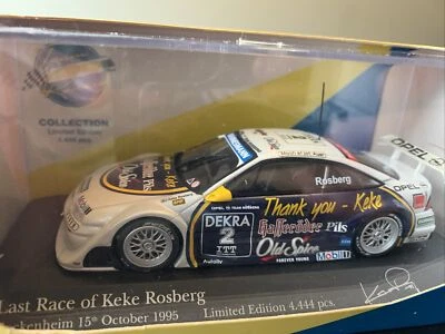 OPEL CALIBRA V6 KEKE ROSBERG LAST RACE HOCKENHEIM 1/43 CAR MODEL BY MINICHAMPS - Image 1 of 4