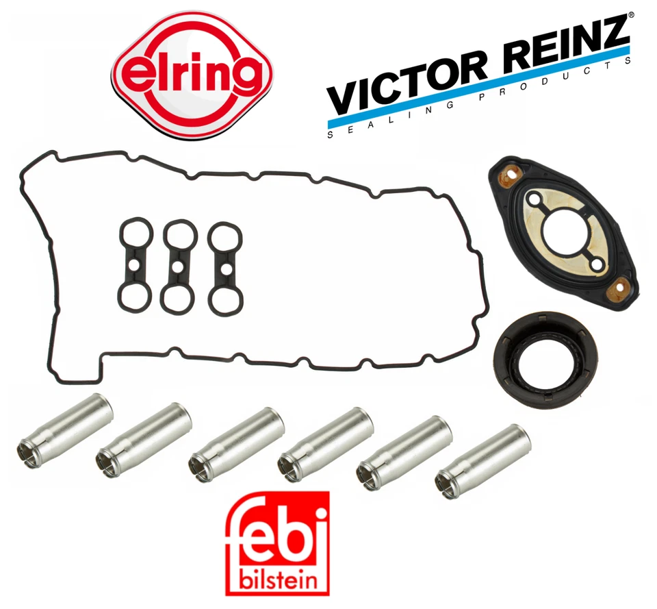 OEM Valve Cover Gasket Spark Plug Tube Cam Shaft Seal Kit for BMW 1 3 5 X3 X5 - Image 1 of 1