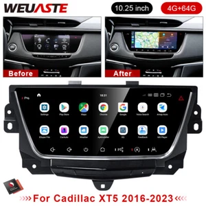 Android Car GPS Radio Wifi 4+64G 10.25'' Touch Screen For Cadillac XT5 2016-2023 - Picture 1 of 12