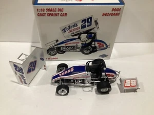 DOUG WOLFGANG # 29 WEIKERTS LIVESTOCK WINGED SPRINT RACE CAR 1:18 GMP 7019 ACME - Picture 1 of 5