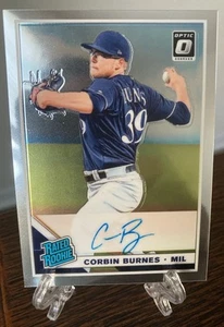 Corbin Burnes 2019 Donruss Optic Rated Rookie RC On-card Auto #RRS-CB Brewers - Picture 1 of 3