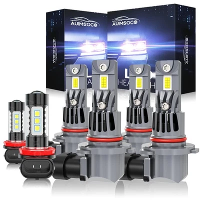 For Honda Odyssey 2005-2007 2008 2009 2010 - 6X LED Headlight Fog Light Bulbs - Image 1 of 4