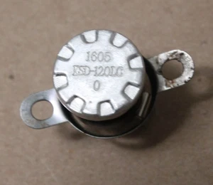 SAMSUNG ME16H702SES Microwave Oven THERMOSTAT KSD-120LC - Picture 1 of 2