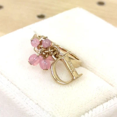 Anillo Christian Dior D Logo Oro Rosa Nº13 Joyería de Diseñador Usado Japón Foto 1 de 4