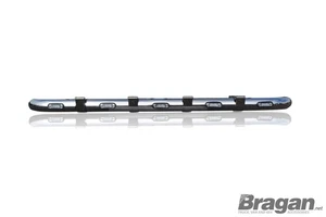 To Fit Renault Midlum Truck Stainless Steel Grill Light Bar E + Flush LEDs x5 - Picture 1 of 6