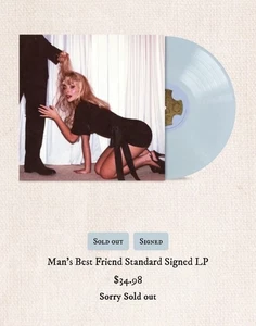 SIGNED - Sabrina Carpenter Man's Best Friend Standard LP - In Hand FAST SHIPPING - Bild 1 von 5