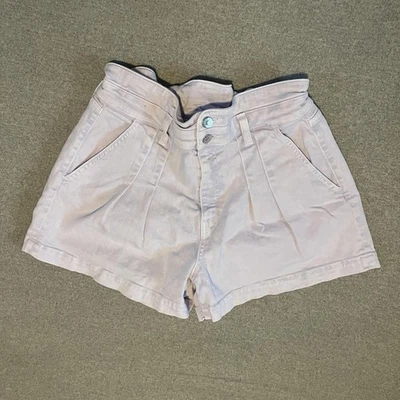 Veronica Beard Jaylen Shorts Womens 30 Lavender High Rise Pleated Pockets — 第 1/4 张图片