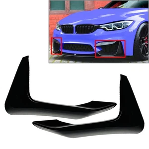 Vorne Ecke Splitter Spoiler Für BMW F80 F81 M3 F82 F83 M4 2014-2020 Schwarz - Picture 1 of 5