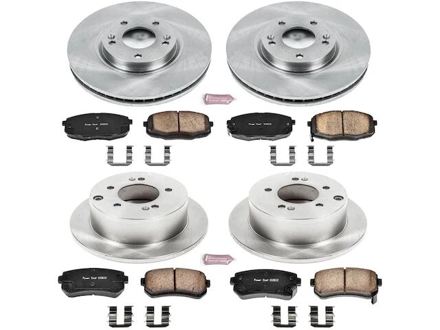 Kit de pastillas de freno delanteras y traseras y rotor para Kia Forte Koup DB767NX 2010-2013 Foto 1 de 1