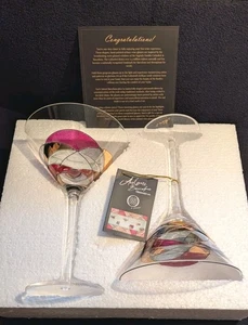 Antoni Barcelona Martini 12 Oz Sagrada Rot Gläser. Neu im Karton. Handarbeit Und - Bild 1 von 18