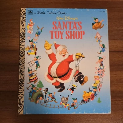 1993 Little Golden Book #451-17 Walt Disney’s Santa's Toy Shop  Foto 1 de 4