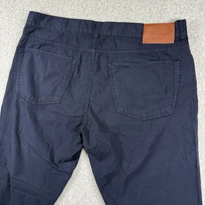 Canali Pants Mens 36x30 Blue Preppy Cotton Lyocell Preppy Straight - Image 1 of 4