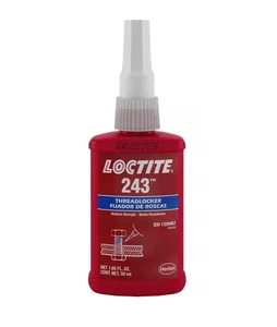 1329467 243 Blue Medium Strength Threadlockers, 1.69 Ounces, 50 mL, 3/4" Thread - Picture 1 of 12