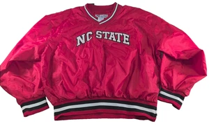 Vintage Russell Athletic NC State Pullover Wind braker Men’s Red Size Large (L) - Picture 1 of 9