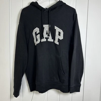 Gap Women's Black Hoodie Size Large Pullover Sweatshirt Long Sleeve - Image 1 of 4