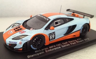 1:43 Spark Mclaren Mp4-12C Gulf #69 Blancpain Es Paul Ricard 2012 Goethe SF043B - Immagine 1 di 2