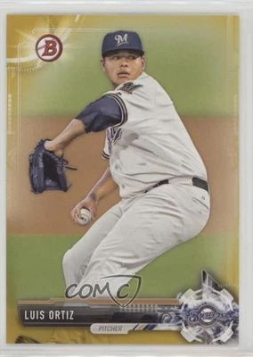 2017 Bowman Prospects Gold /50 Luis Ortiz #BP128 - Image 1 of 2