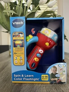 VTech Spin and Learn Color Flashlight Enhanced Flashlight Learning Toy 12-36 mo - Picture 1 of 4