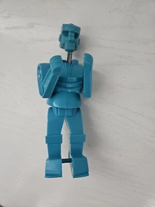Vintage Mattel Rock Em Sock Em Roboter blau türkis Bomber Roboter Ersatzteile - Bild 1 von 9