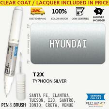 T2X Touch Up Paint for Hyundai Silver SANTA FE ELANTRA TUCSON I30 SANTRO IONIQ C